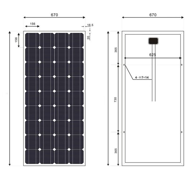 Solar Power Panel Portable Solar Fridge Solar Crank Radio 12V 90W Solar Panel